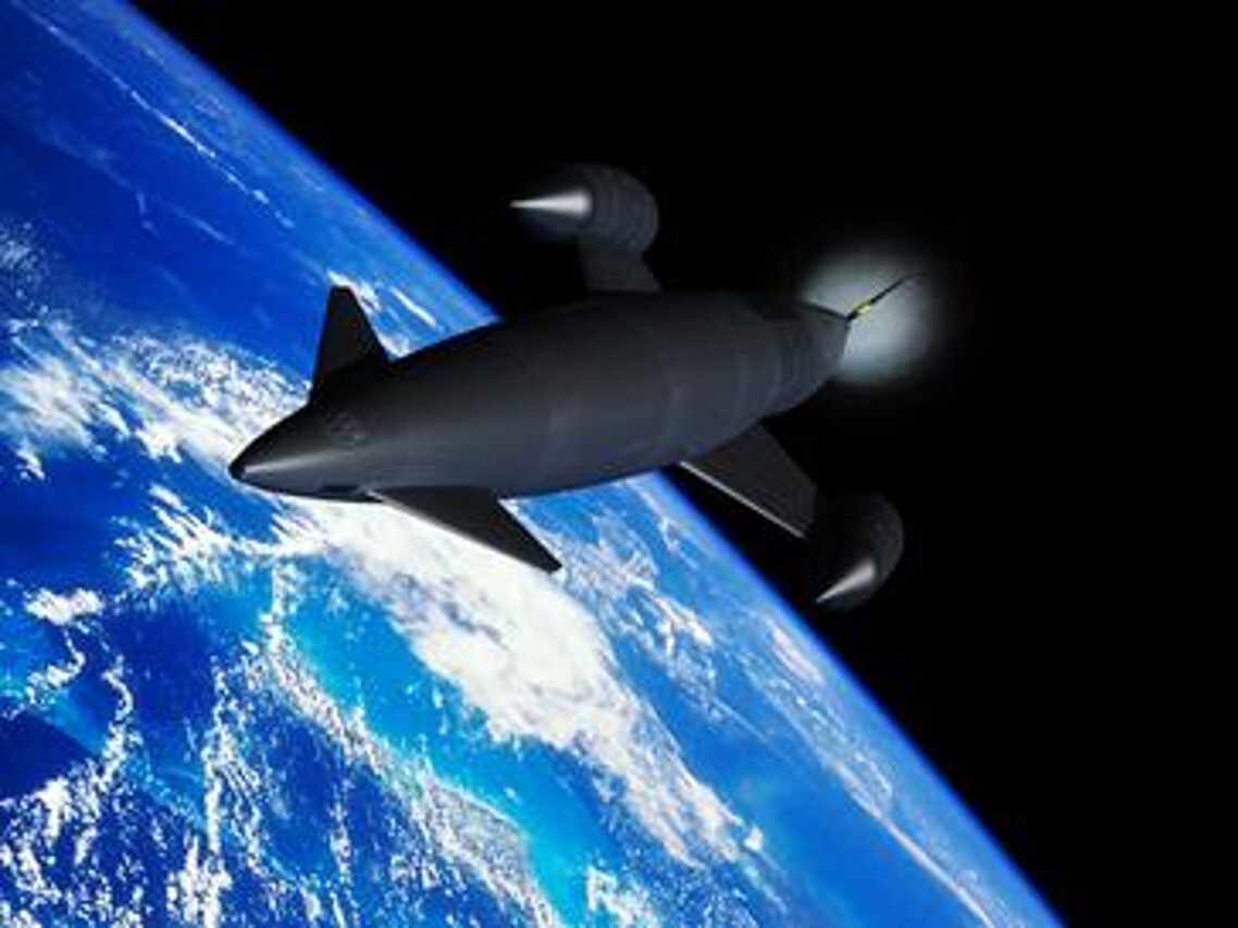 Artist's concept of Skylon in space