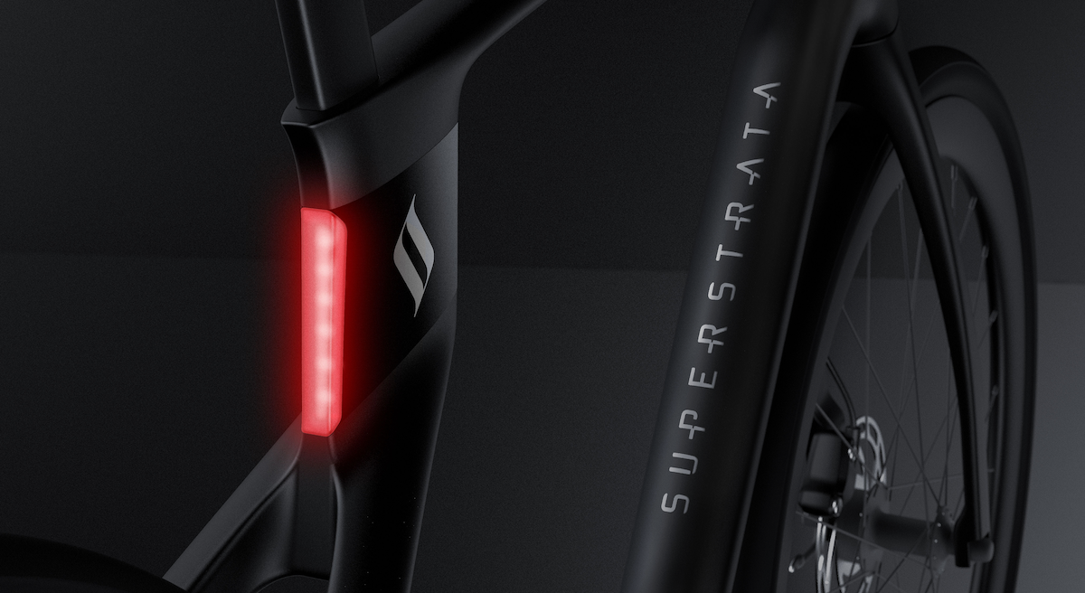 An integrated headlight and tail light are optional extras