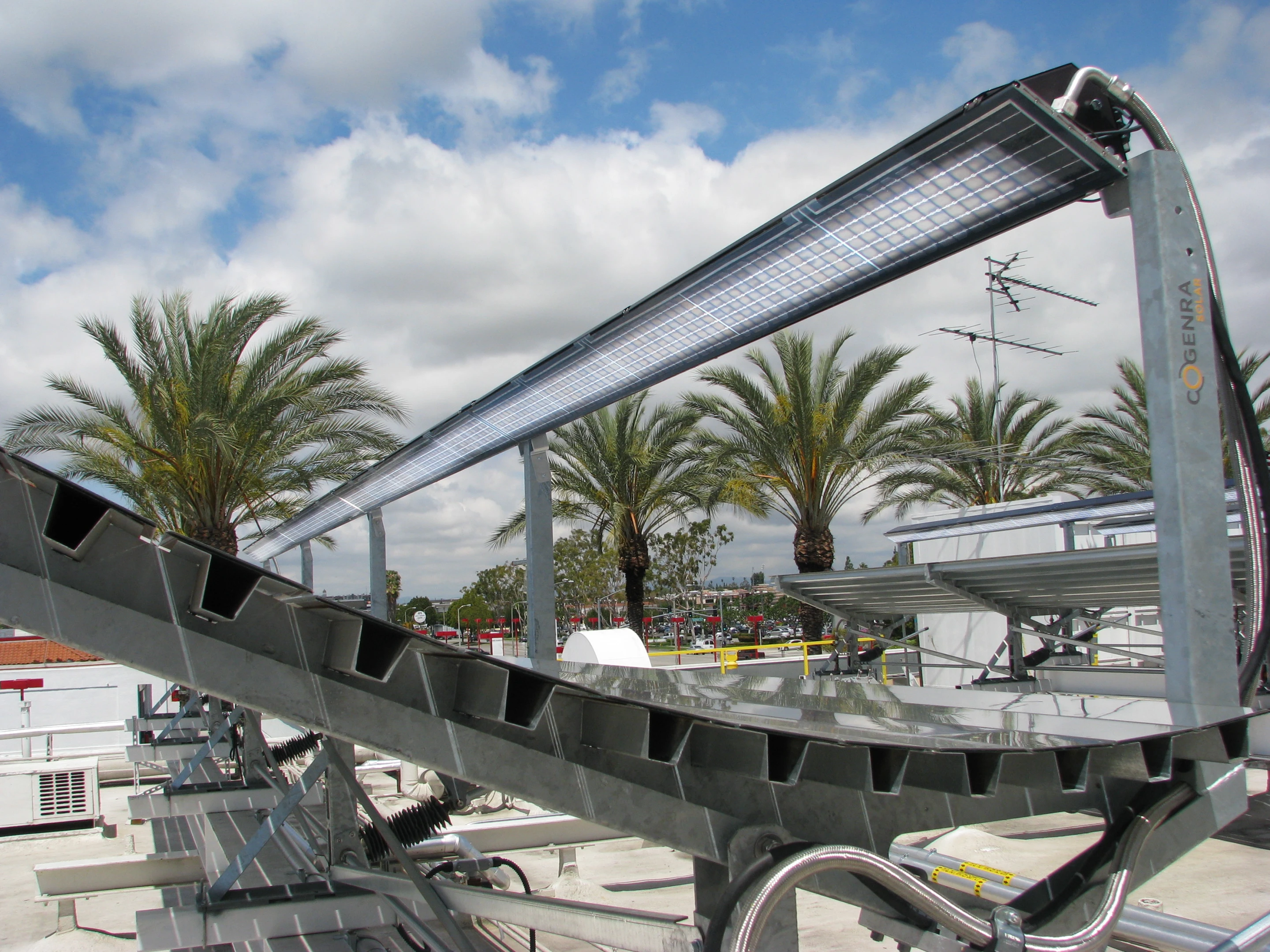 Cogenra's cogeneration system produces heat and electricity, increasing efficiency to up to 75 percent