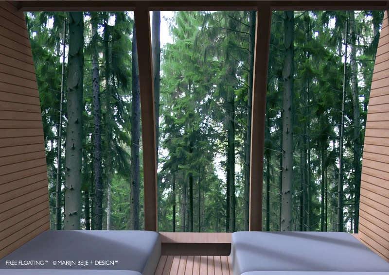 Sleeping among the treetops