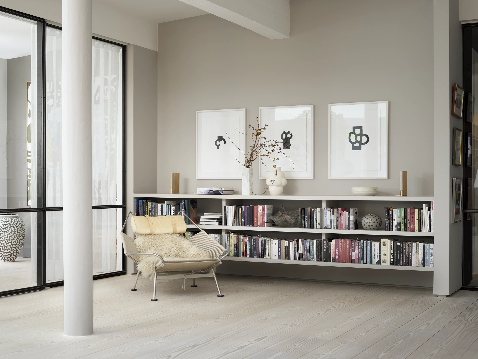 Two Beosound Emerge units can be wirelessly paired for wide stereo sound