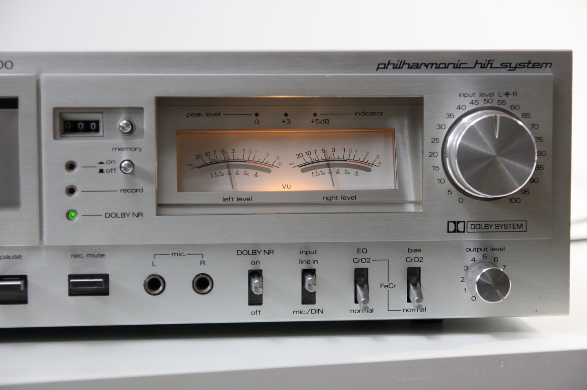 This vintage cassette deck plays digital music