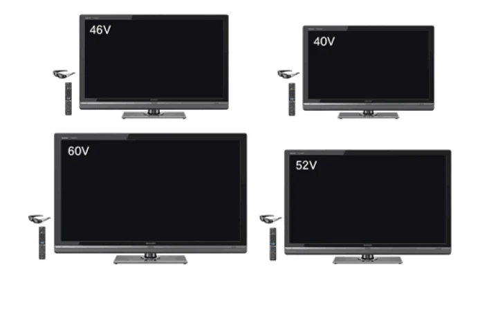 LV Series of 3D-compatible AQUOS Quattron LCD TVs