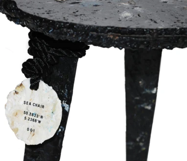 Close-up of a finished Sea Chair