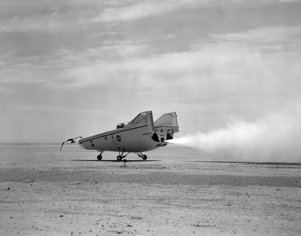 One of the archival videos uploaded shows the wingless M2-F1 (seen above) being towed by a souped up 1963 Pontiac convertible