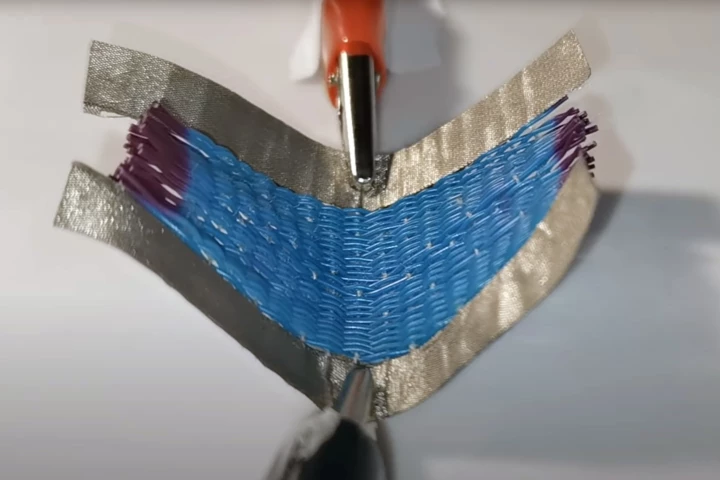 UK researchers have created the first smart fabric that can shape color and shape in response to two stimuli