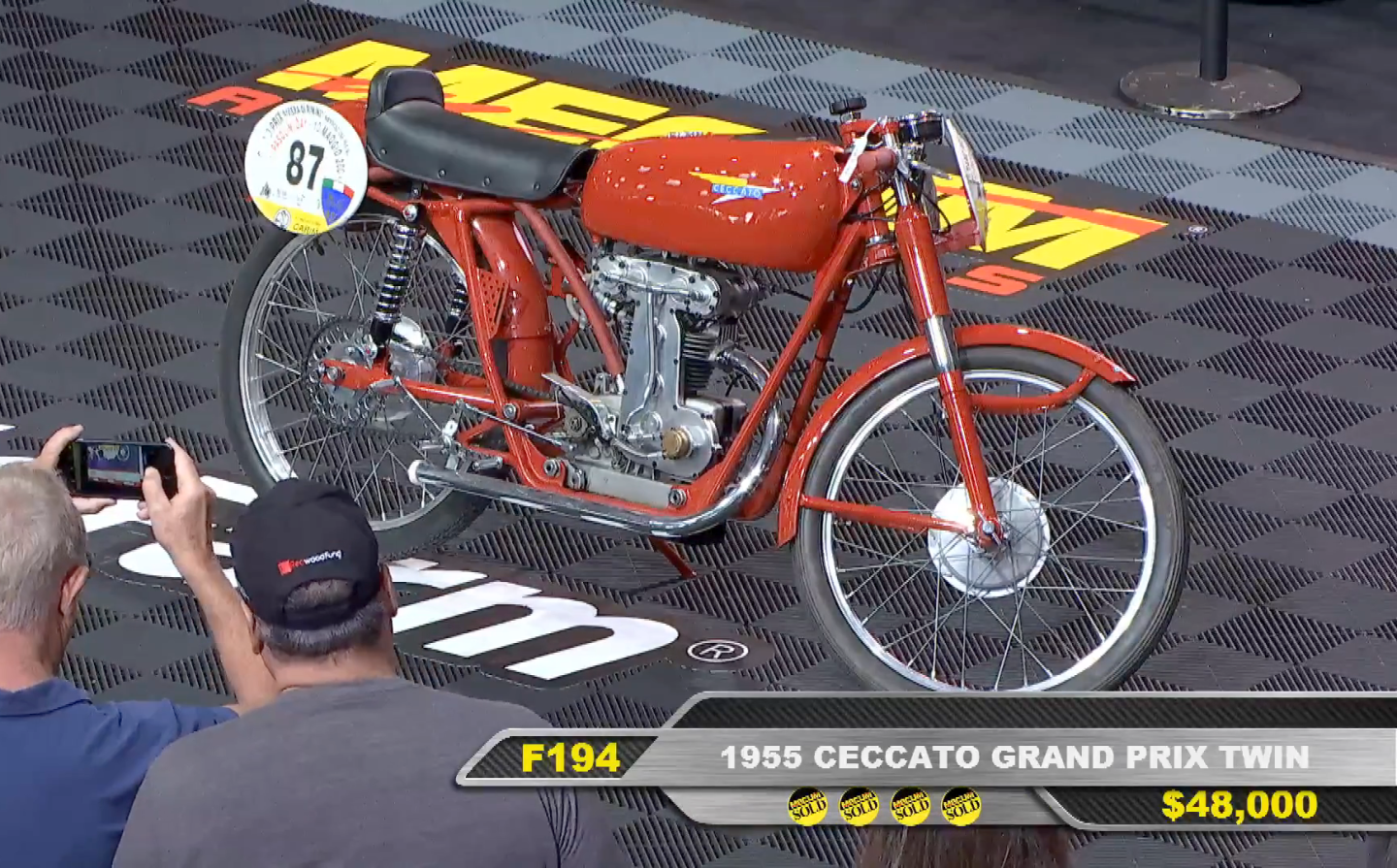 1955 Ceccato Grand Prix Twin Cam | Price: $52,800 | Estimate: $35,000 - $45,000 | Auctioneer: Mecum | Lot F194 | Auction Description