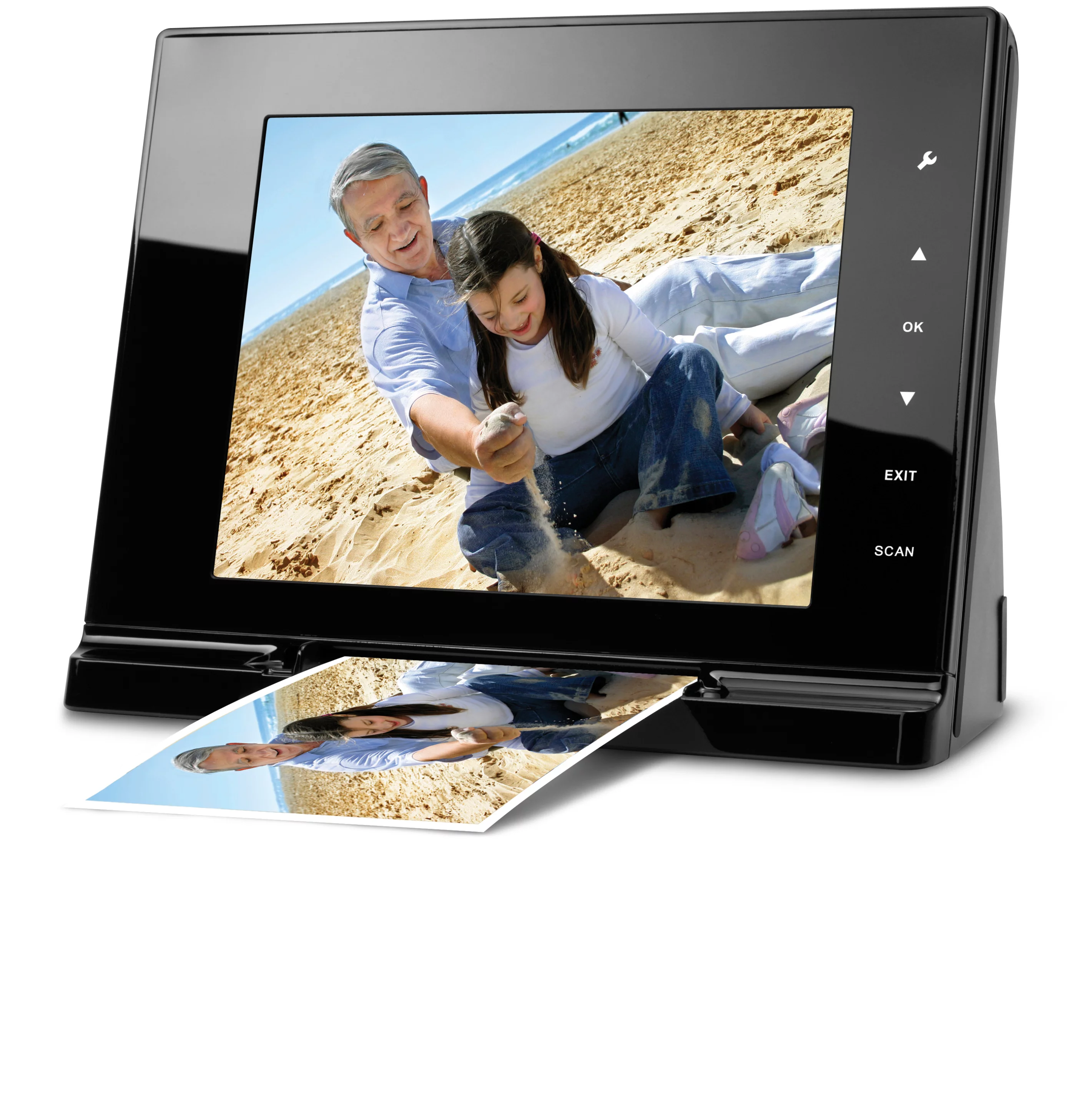 The JOBO ScanViewer digital photo frame with in-built scanner
