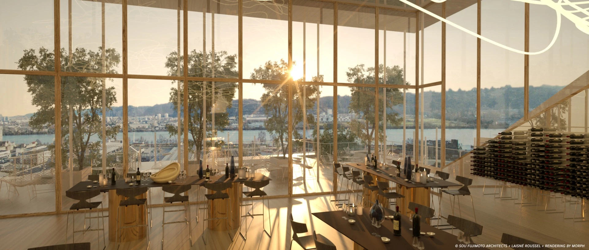 Should the project get the green light, Fujimoto Architects and Laisné Roussel will aim for BREEAM certification