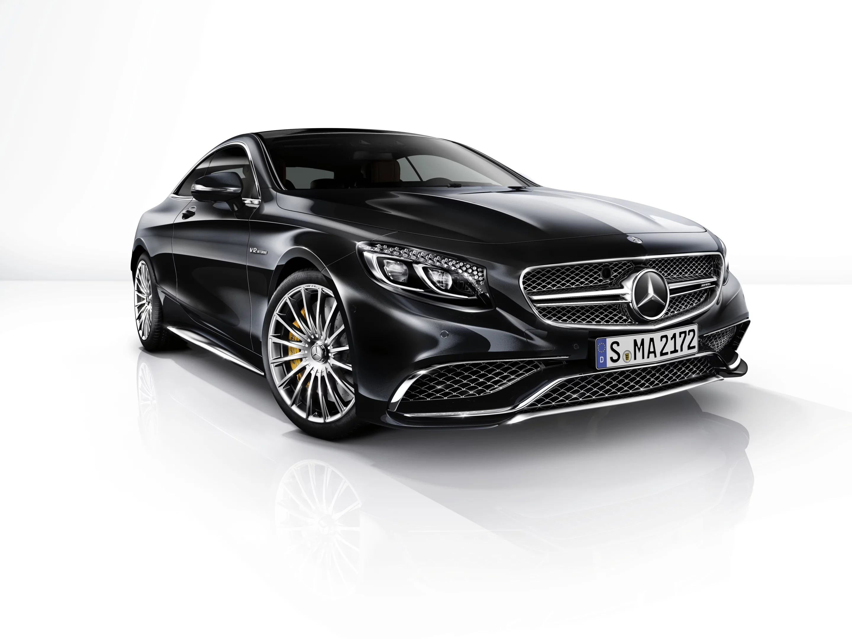 The S65 AMG Coupe rides on 20-in forged wheels