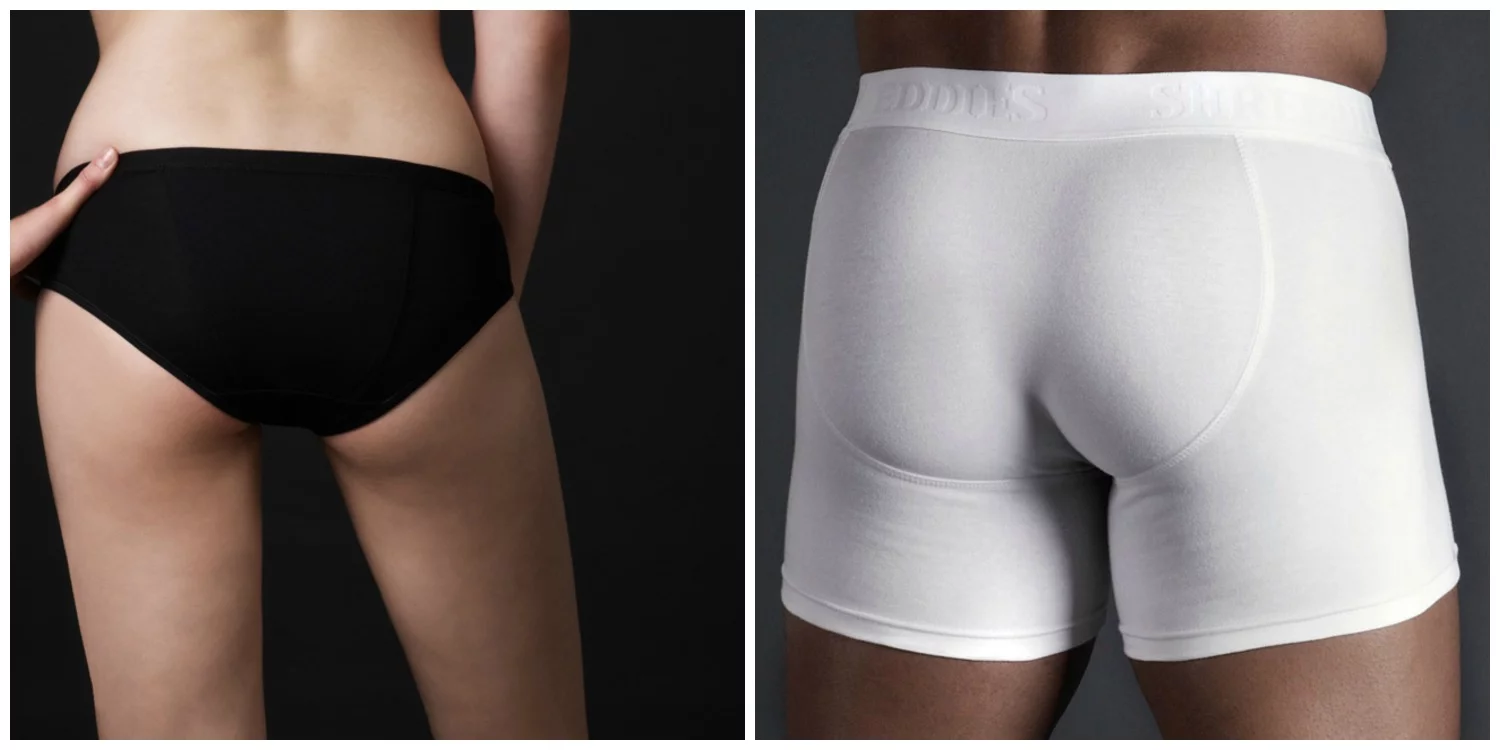 Shreddies underwear, available for both men and women, filters flatulence
