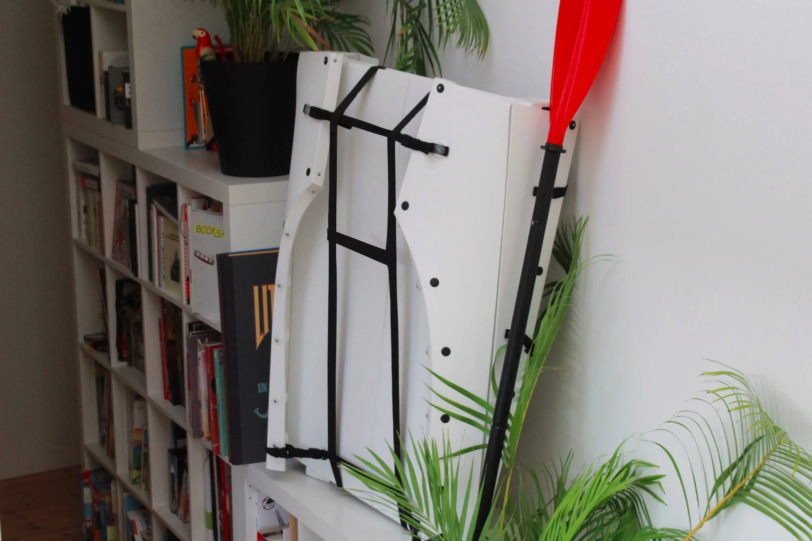 The HYPAR can be stored more easily than a non-folding kayak