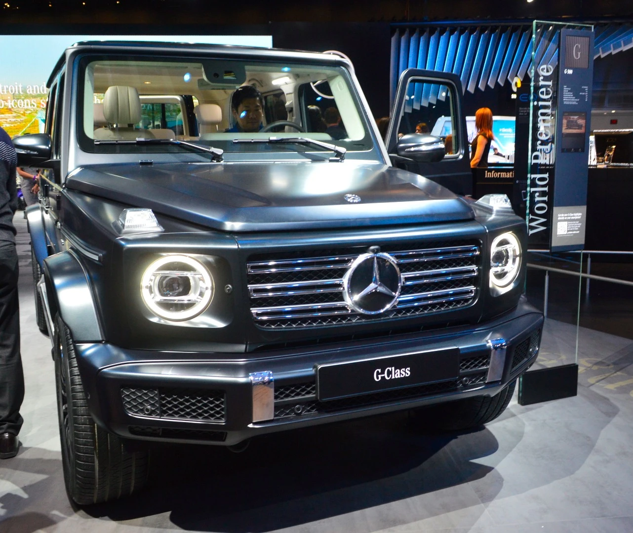 The new G-Class on display at Detroit NAIAS: a boost in refinement and intelligence