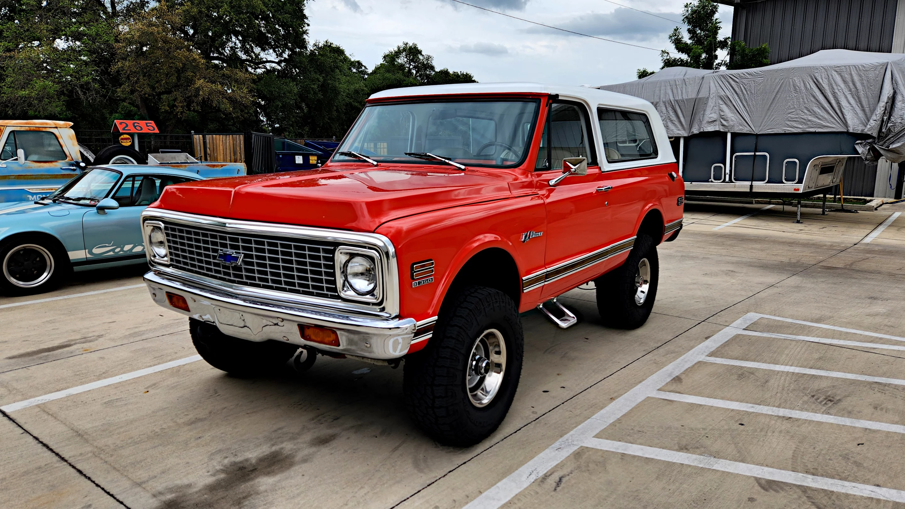 This Blazer K/5 conversion by Moment Motors is now full-time all-wheel drive using Tesla powerplants