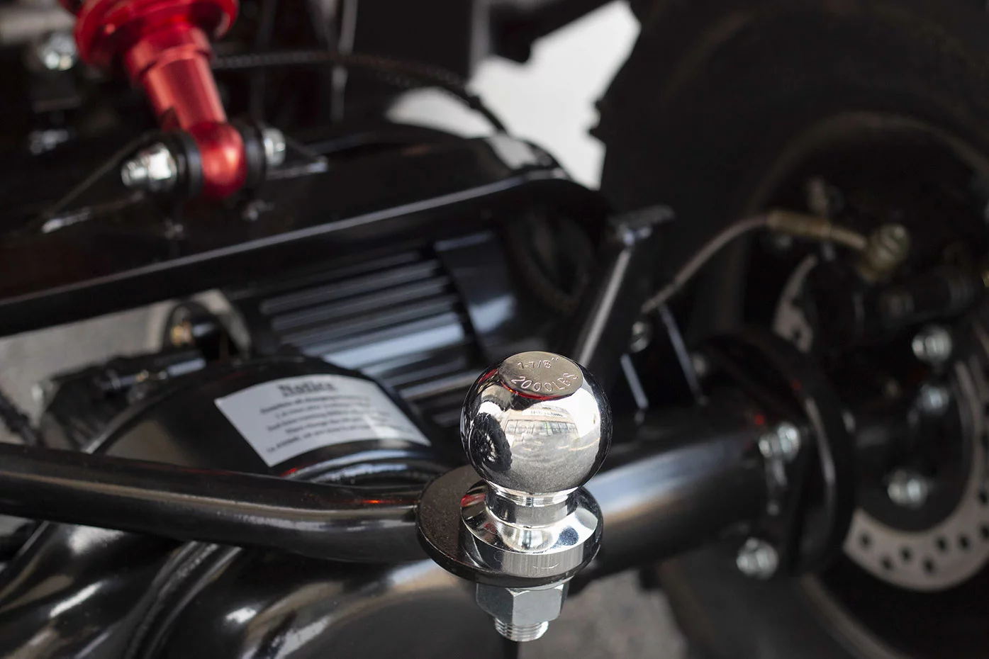 A rear tow ball, high-powered LED headlights and a winch come standard on Daymak's Beast ATV Ultimate