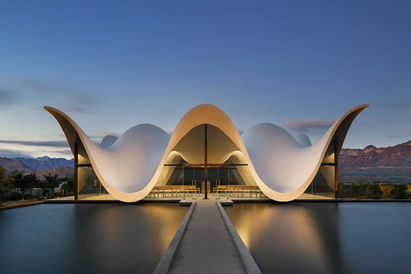 Bosjes Chapel in Ceres, Cape Town by Steyn Studio, is so beautiful that it seems anyone could snap a shot and get something worthwhile – still, local Adam Letch did a fine job highlighting its undulating form. The image was entered into the Exterior category