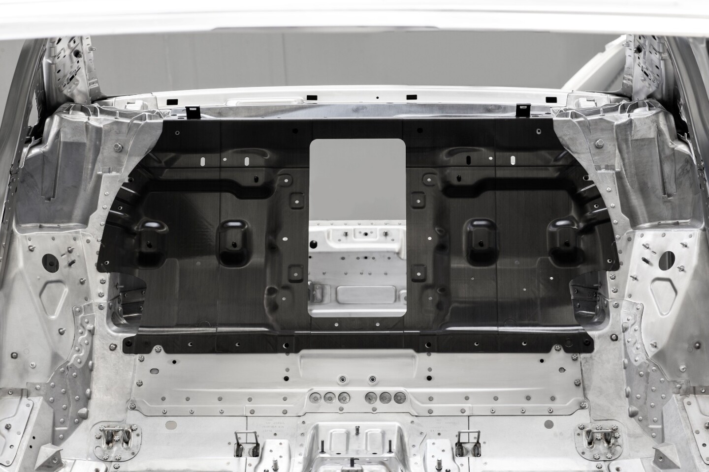 The single largest piece on the A8 chassis is the rear of the passenger cell