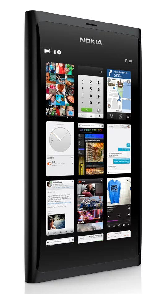 Nokia has unveiled the N9, its first smartphone featuring the MeeGo mobile operating system