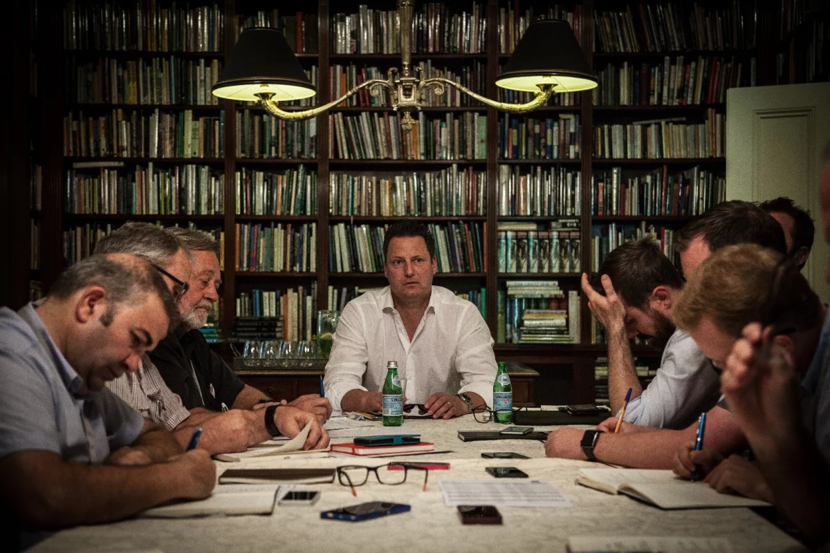 BMW Australia CEO Mark Werner with members of the Australian motoring press