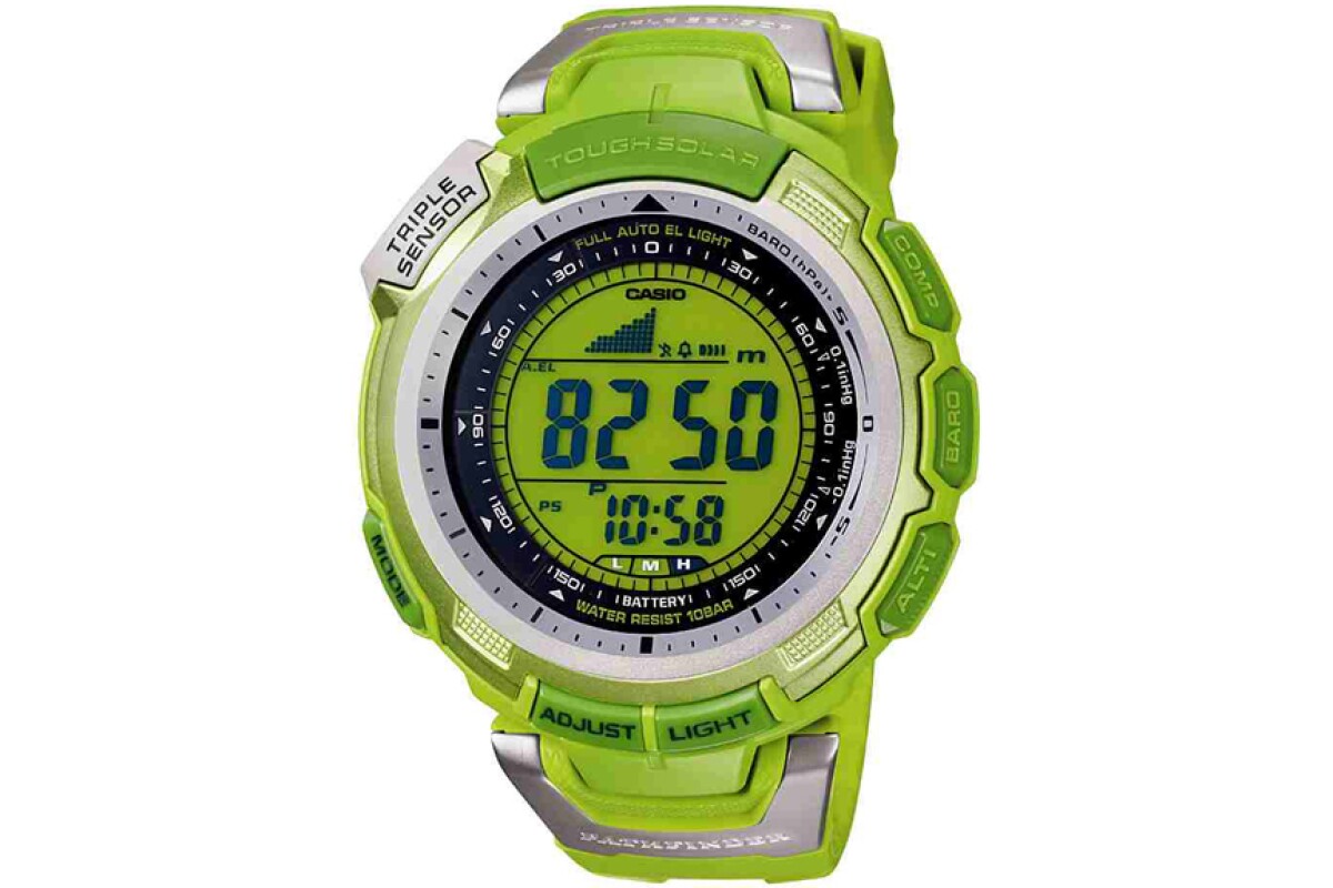 Casio's new Pathfinder PAG110C-3 watch is green in both color and intent