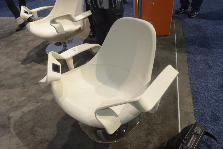 TAO Wellness shows a prototype of its TAO Chair at CES 2015 (Photo: C.C. Weiss/Gizmag)