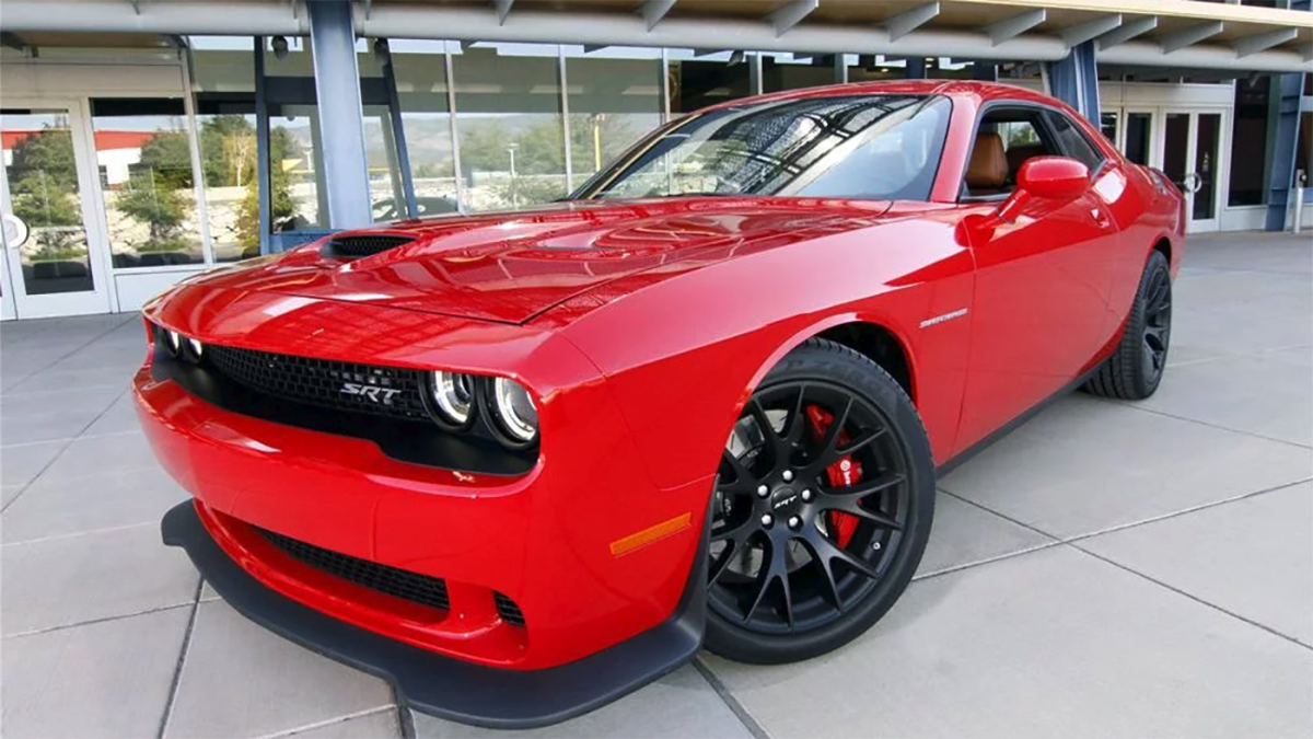 Las Vegas icons Wayne Newton and Penn Jillette (of Penn & Teller) were on the Barrett-Jackson Las Vegas Auction block to encourage bidding for this 2015 Dodge Challenger SRT Hellcat VIN 001 in September, 2014. The spruiking worked, as bidding went to $825,000.