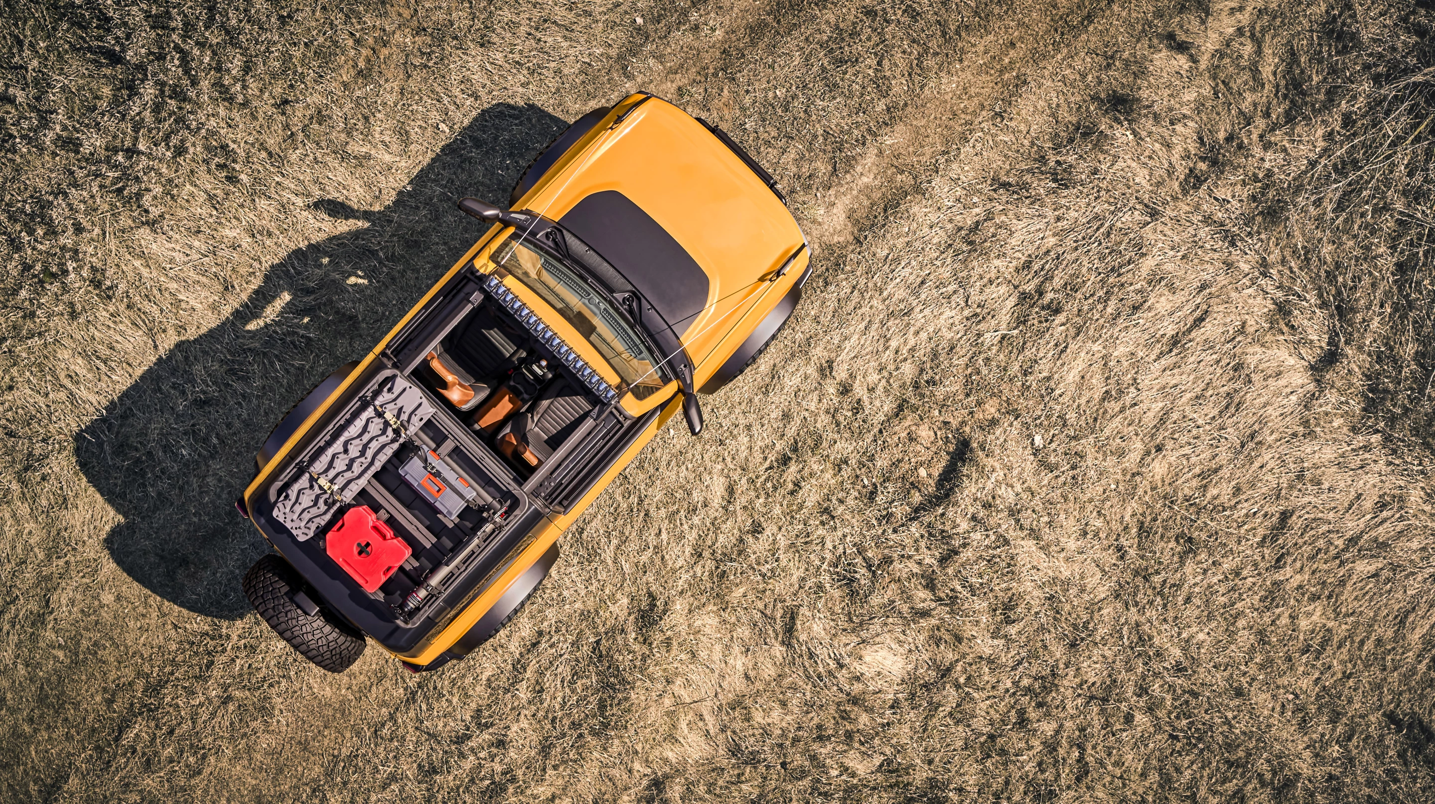 With its removable roof, the Bronco provides a breezy place to relax and stargaze