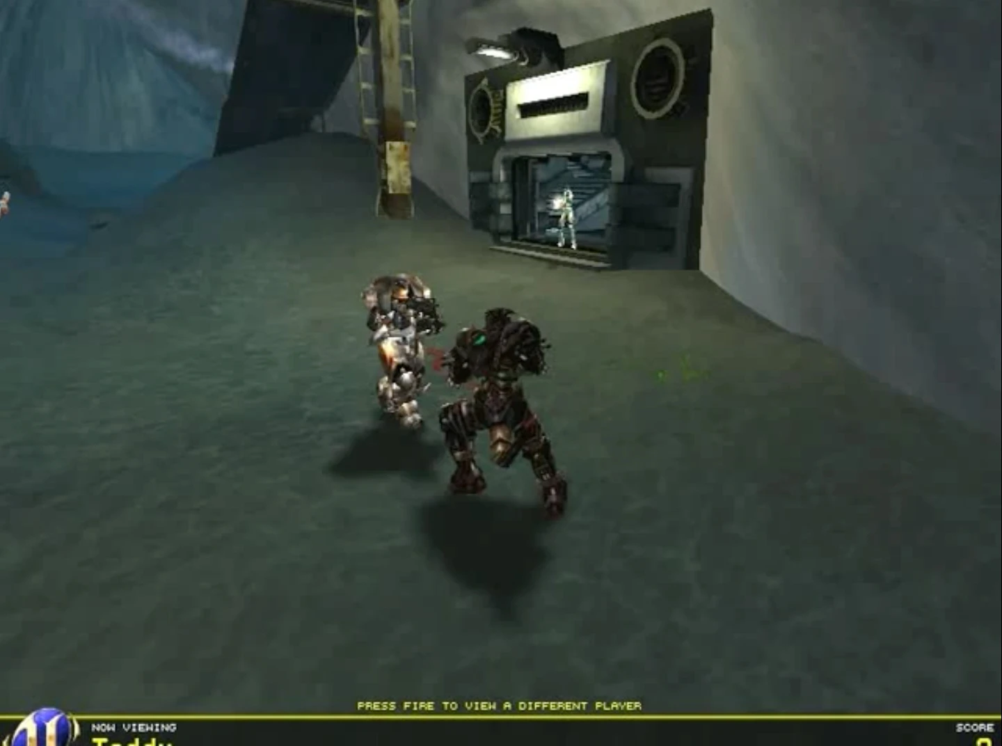 The UT^2 bot faces off against an opponent in the BotPrize