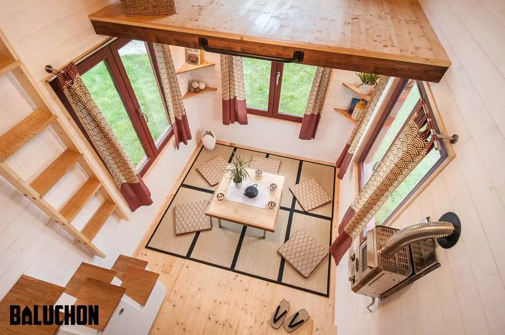 Top-down view of the Ondine's living room