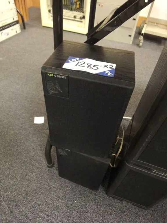 Lot 1285 - a pair of KEF C-series speakers