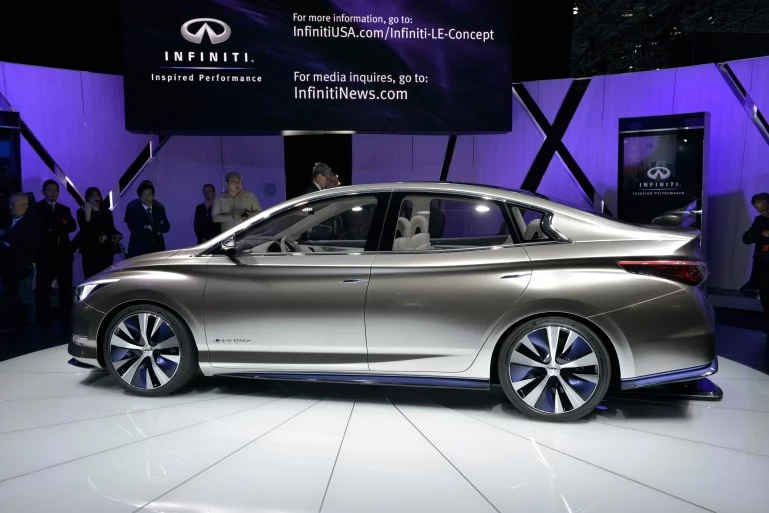The Infiniti LE concept at the 2012 New York Auto Show