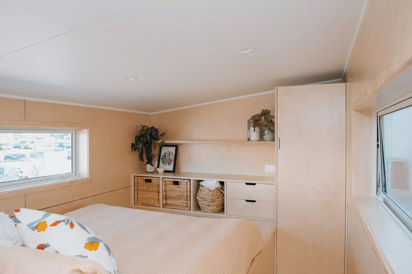 Each of the Babbalucci's two loft-style bedrooms feature a double bed and some storage space