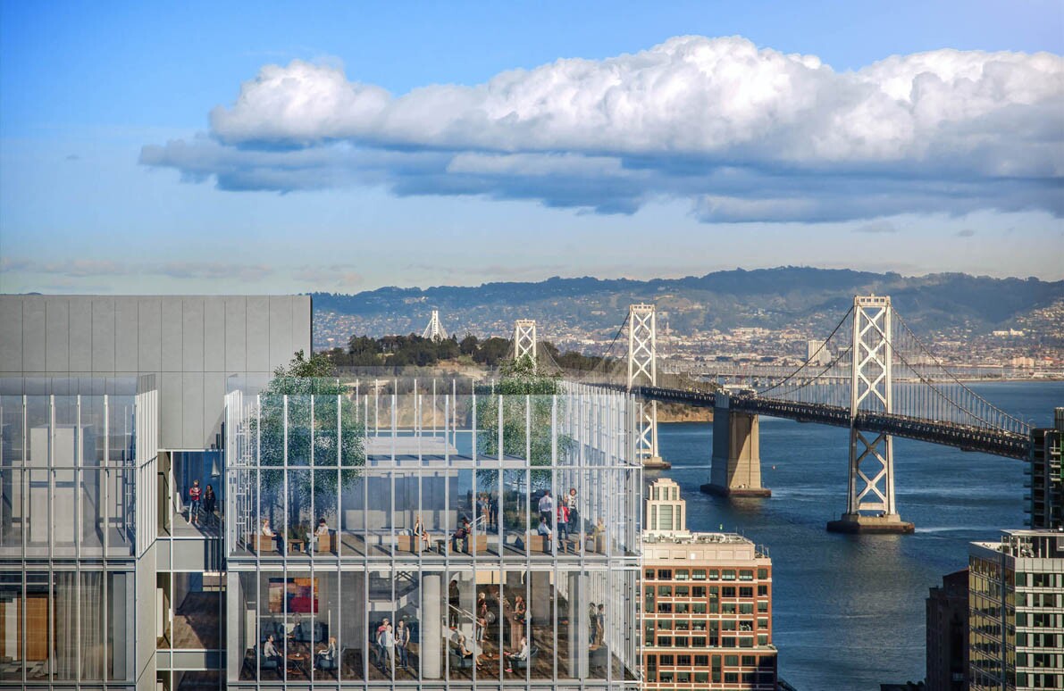 555 Howard would include 69 plush residential units and a 255-room luxury hotel