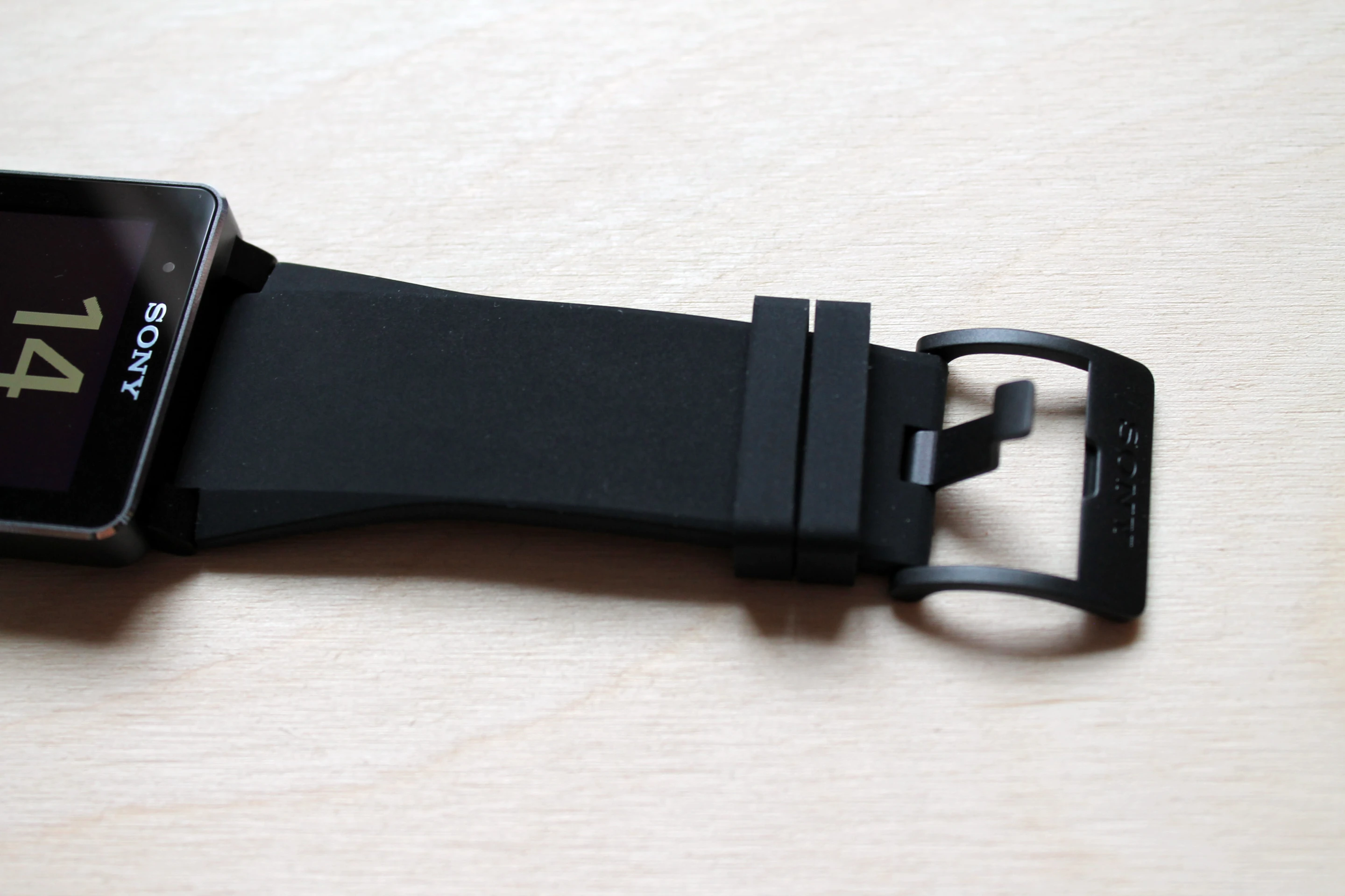 Top half of the silicone wrist band