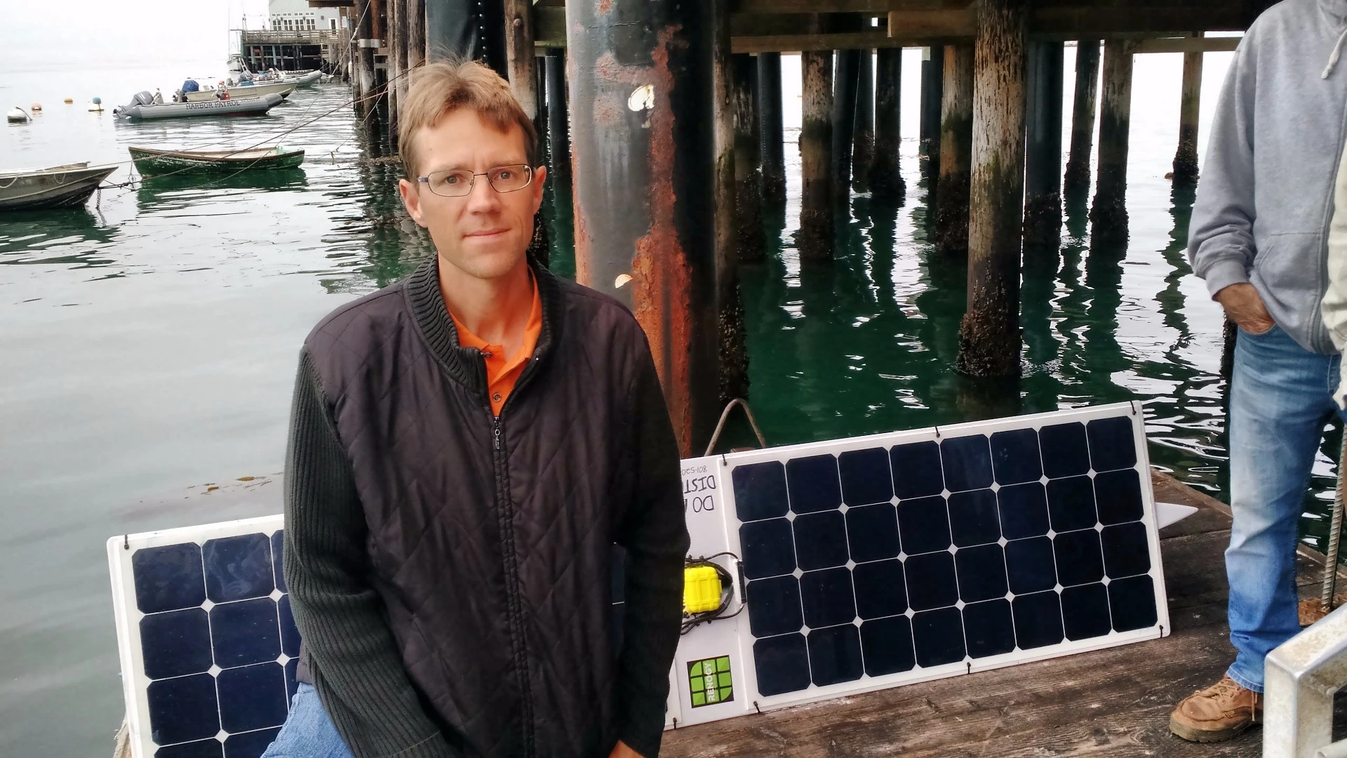 Damon McMillan prepares to launch the SeaCharger