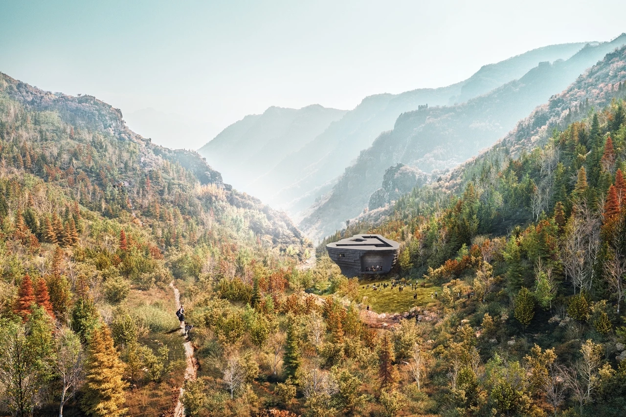 The Chapel of Sound is located in a rural valley north of Beijing