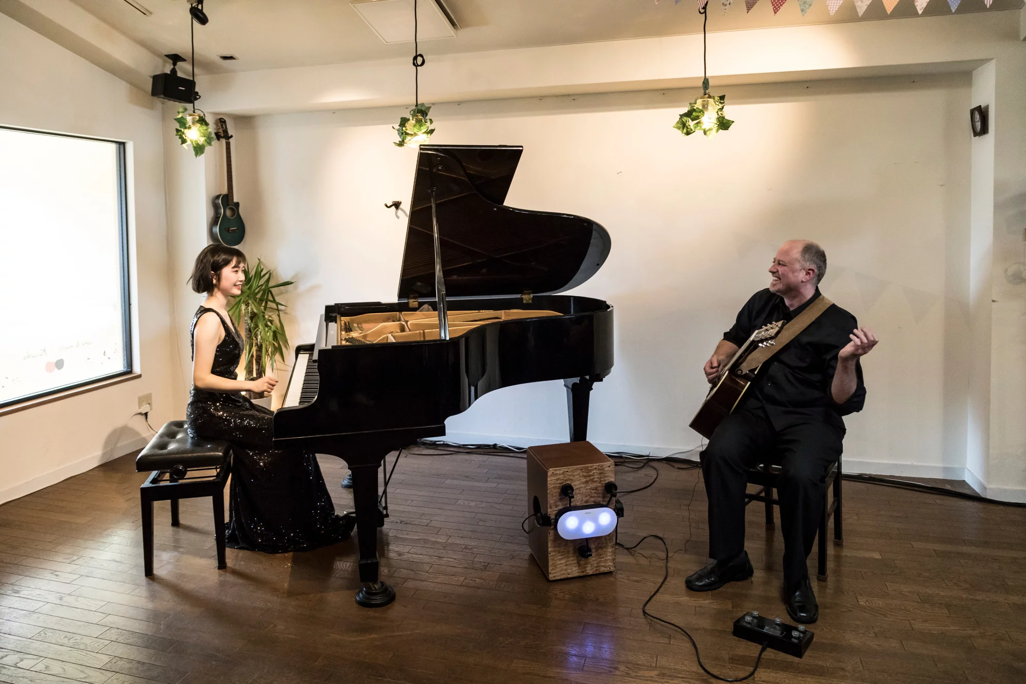 The Cabot beat machine is aimed at solo performers, but could enhance duets too