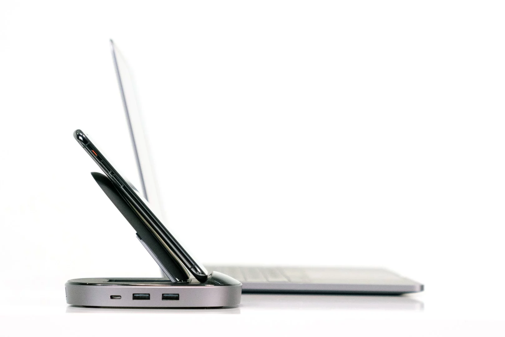 The stand allows for wireless charging and easy access to your phone