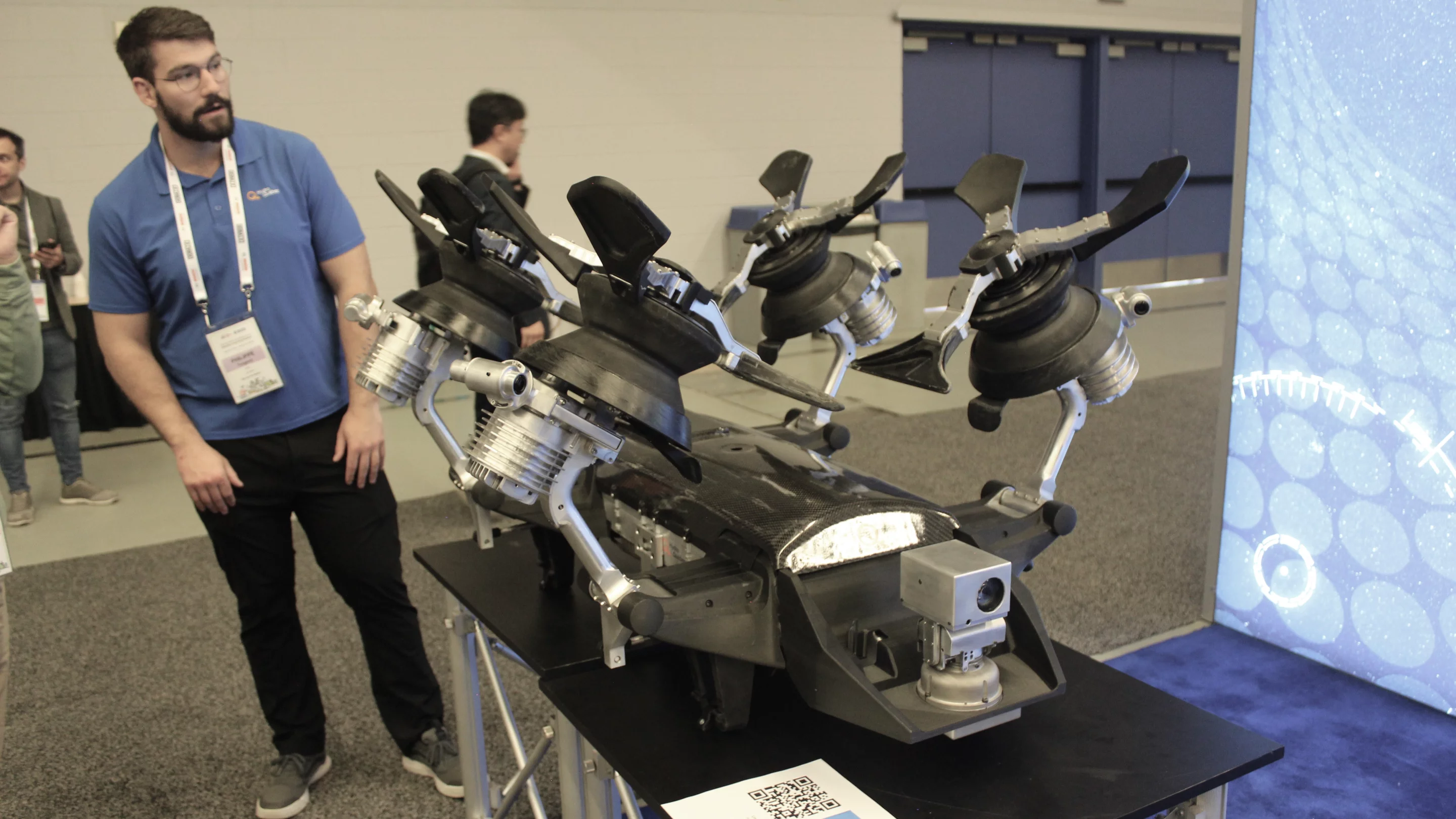 Hydro-Quebec's LineRanger robot gets hoisted up onto high-voltage power transmission lines, which it proceeds to scoot along while performing inspections with its camera and other sensors