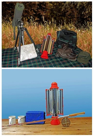 The Solar Kettle is ideal for camping, picnics and outdoor activities