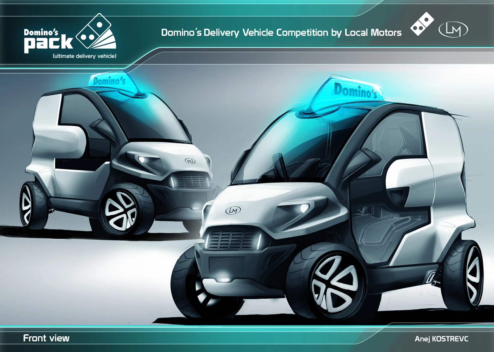 The Domino's Pack delivery vehicle concept