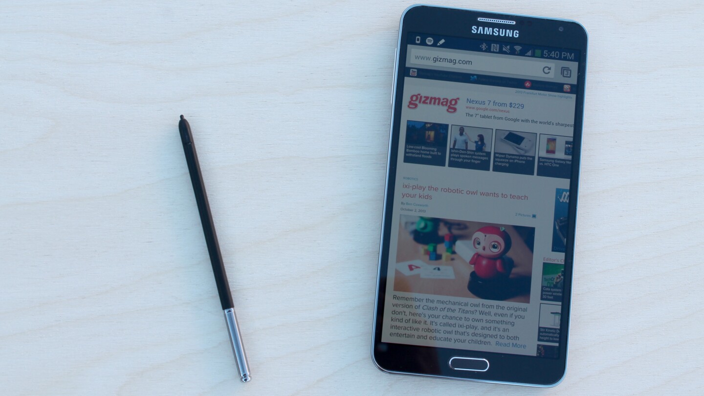 The combination of large screen and stylus makes for a unique mobile experience that no rival has captured
