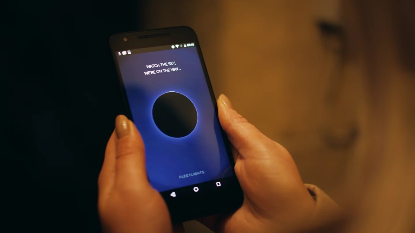 The Fleetlights project proposes that the drones could be request using a mobile app