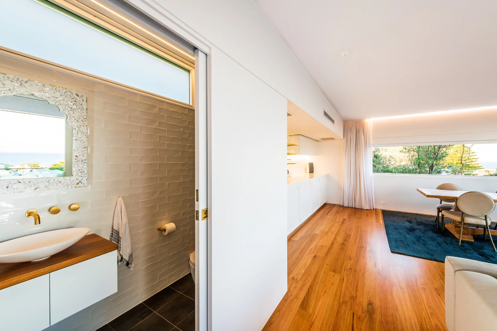 A view of North Avoca Studio's bathroom