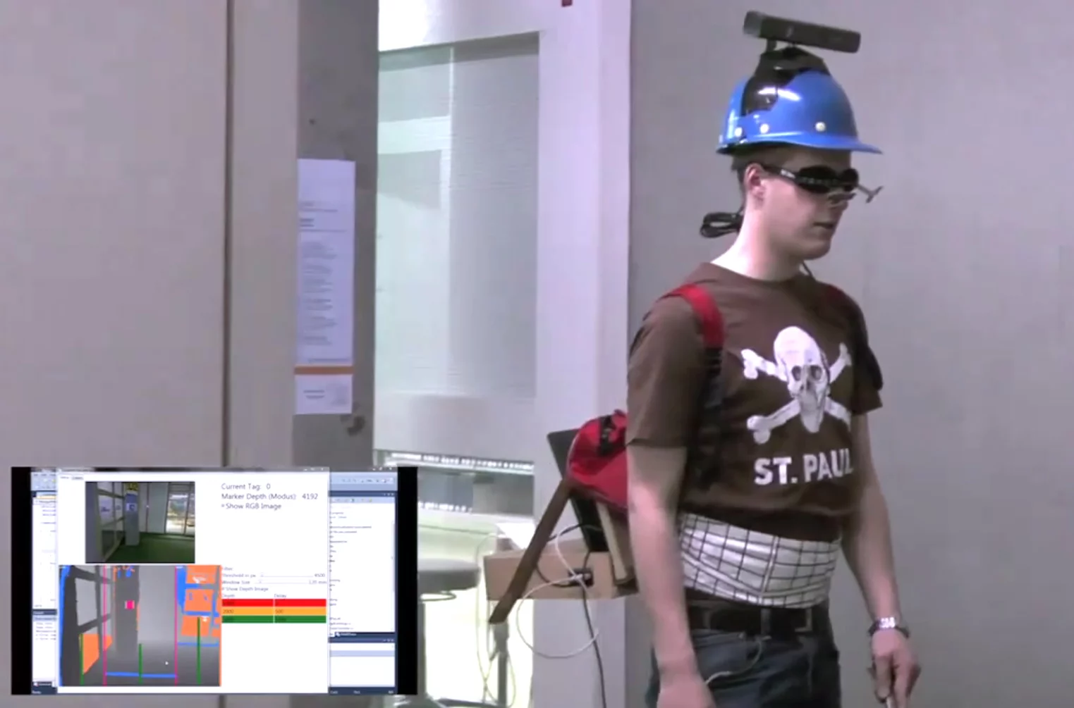 The NAVI project system helps the visually impaired "see" obstacles