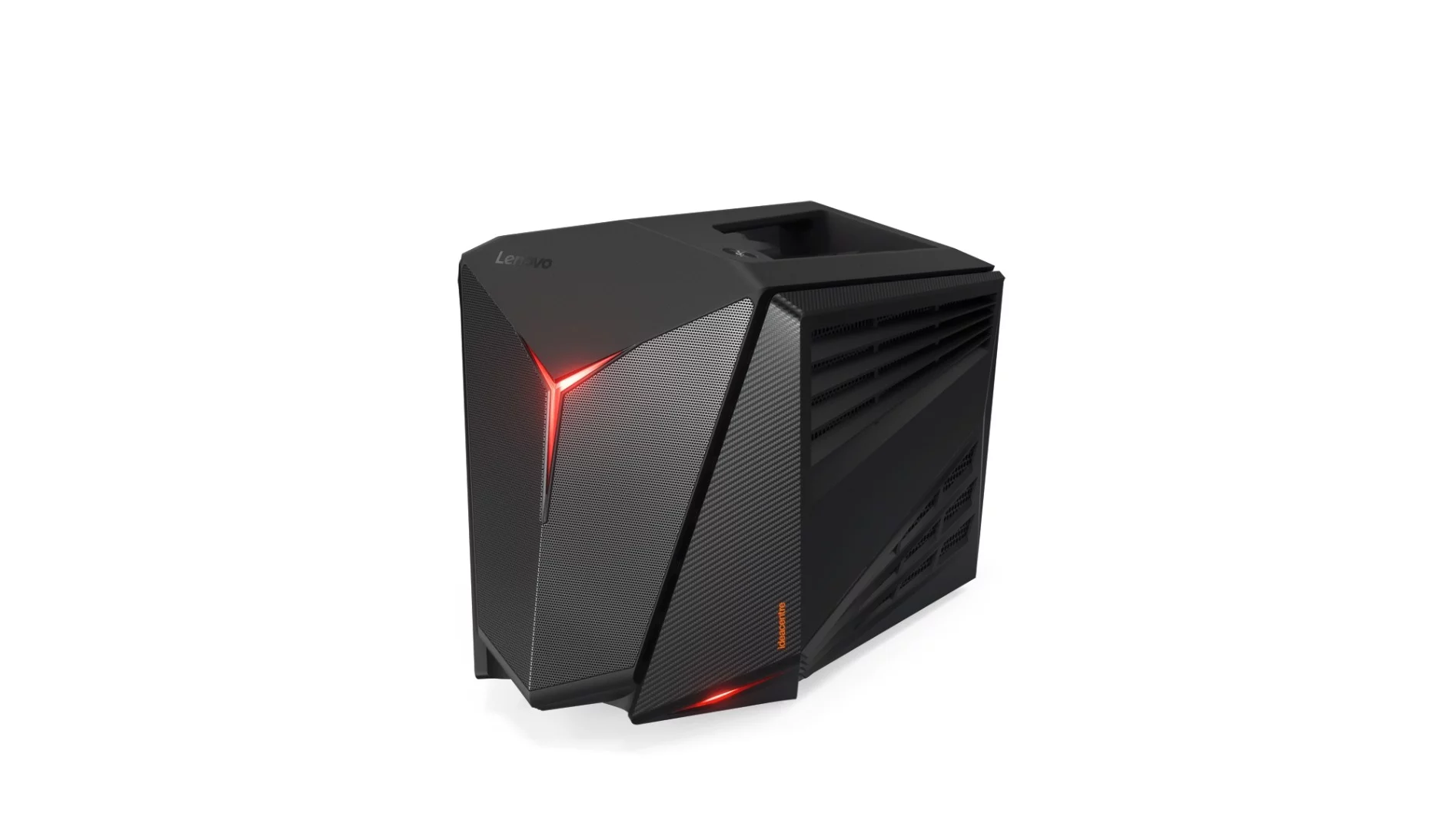 A carry handle on the top, as well as its light weight, makes the Cube a semi-portable desktop gaming rig