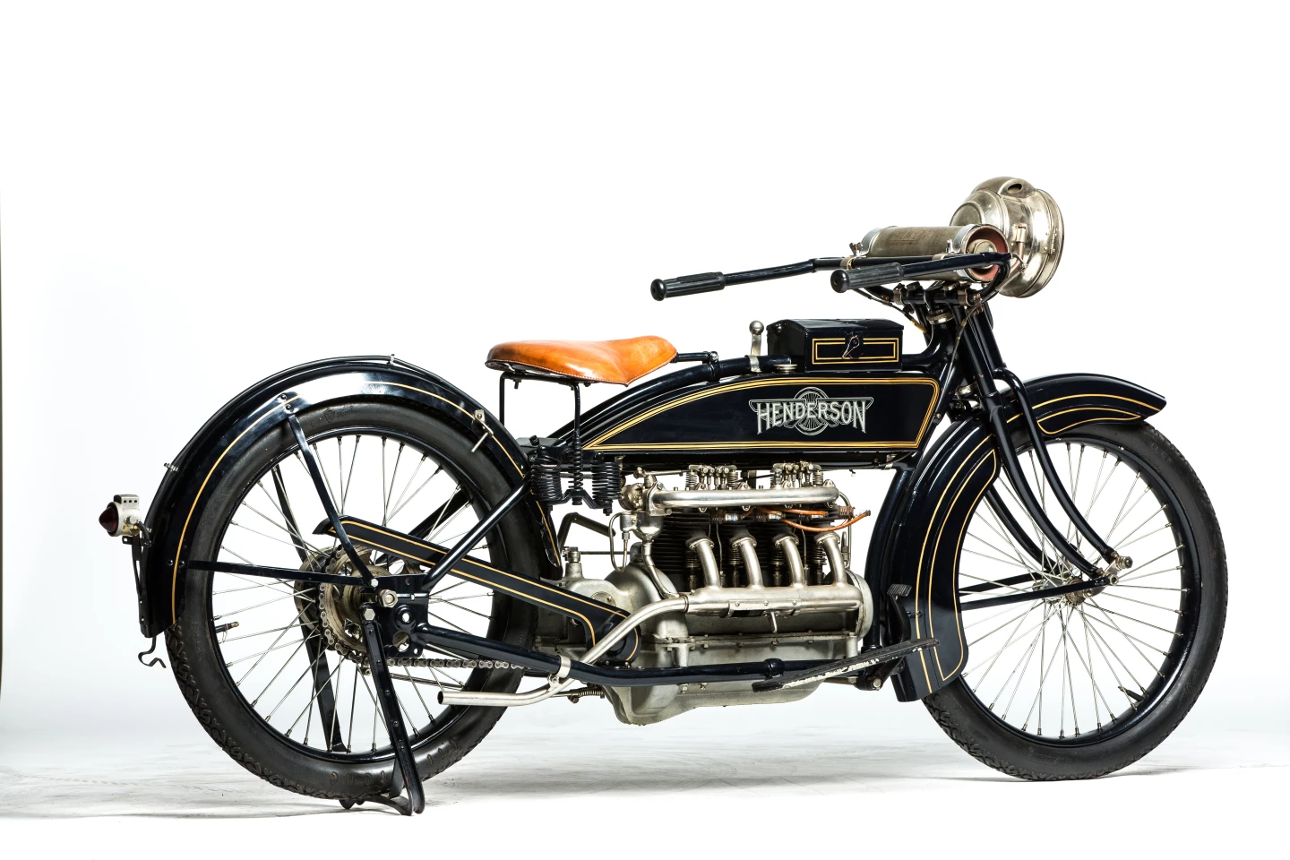 The most important celebrity owner for motorecycle enthusiasts is of course, Steve McQueen and this bike was formerly owned by mcQueen and purchased at the Steve McQueen estate auction in Las Vegas in 1984. This 1917 Henderson 4 (Lot S95) is estimated to fetch between $125,000 and $200,000