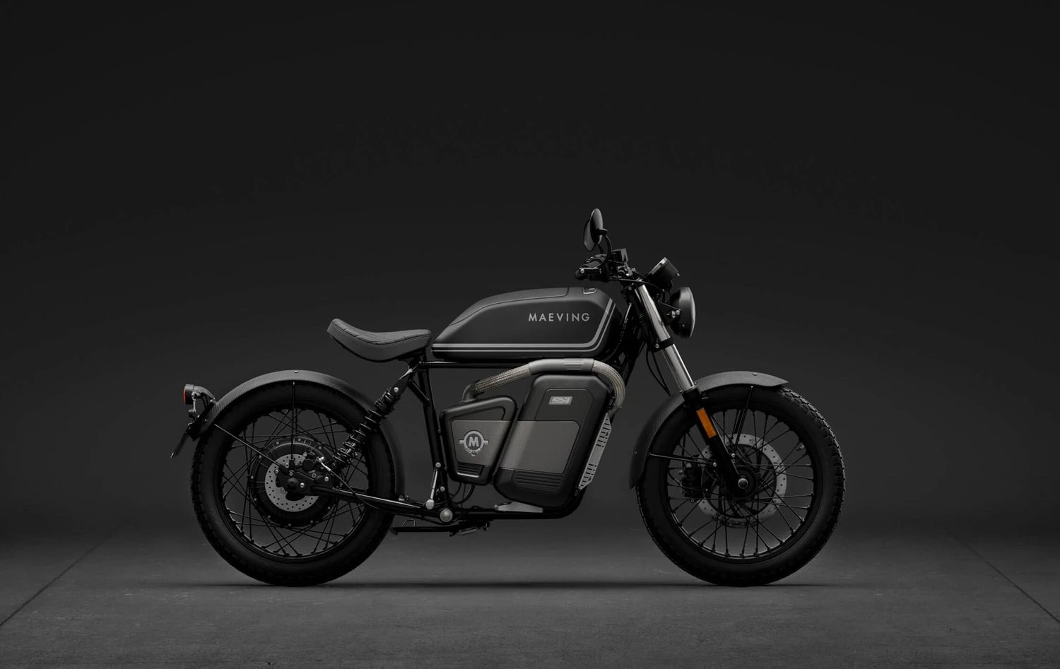 Maeving's new limited edition cafe racer, the RM1S Blackout