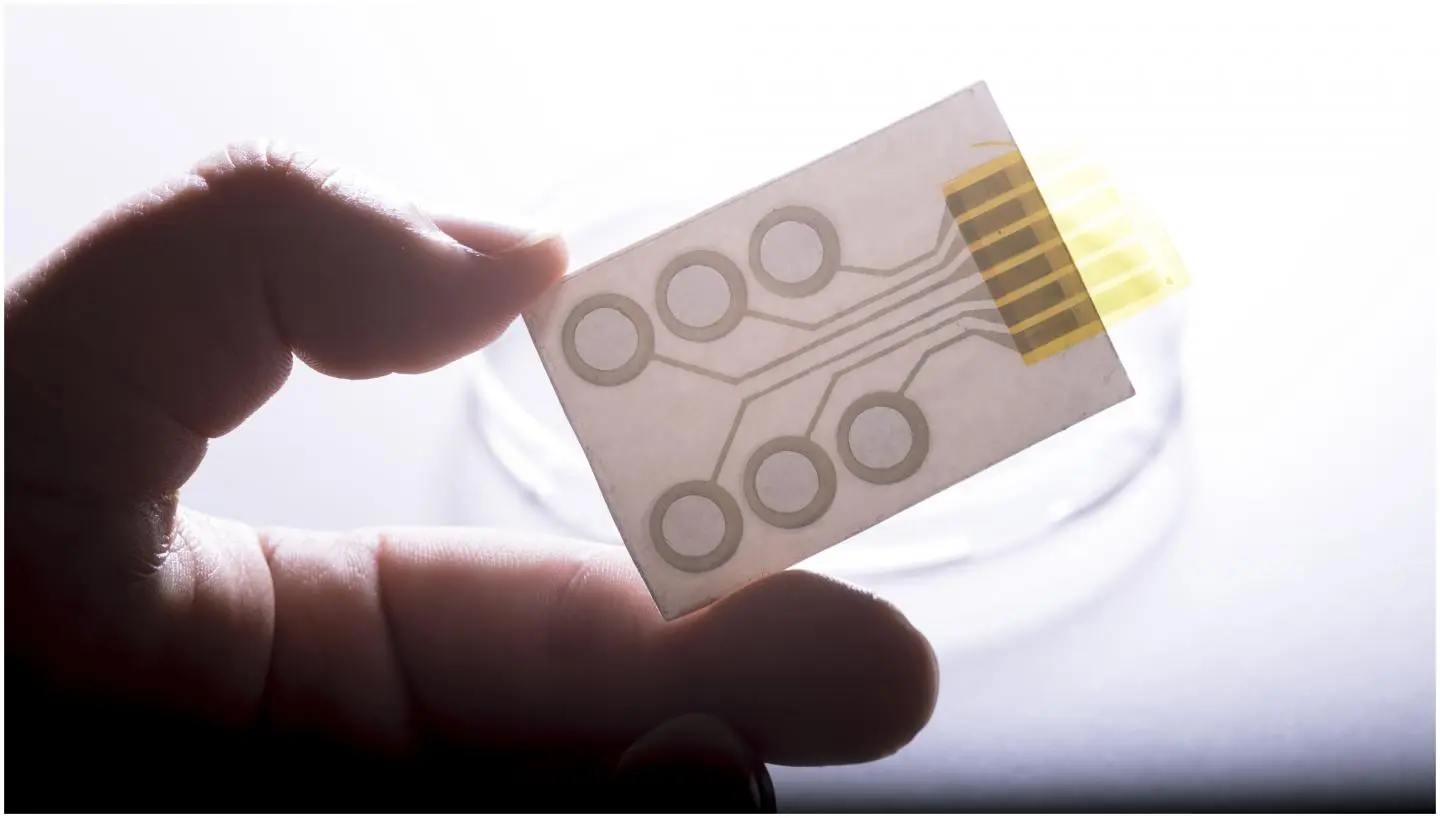 The electrodes can be printed in single or multiple arrangements