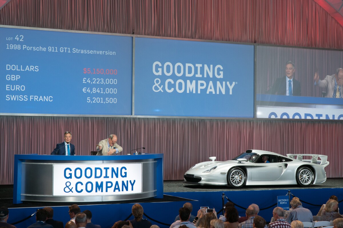 One of only 20 examples built, the 1998 Porsche 911 GT1 Strassenversion is the street version of the Le Mans-Winning 911 GT1. This highly original example has covered just 7,900 km from new | Sold for $5,665,000 | Official Auction Page